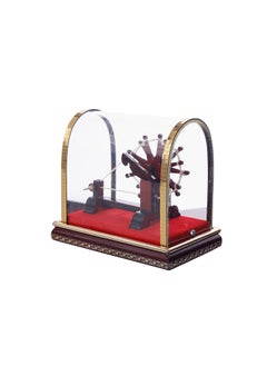 RainSound RainSound Wooden Charkha Acrylic Showpiece (10.5 x 8.5 x 6.5, Brown)  - Image 3
