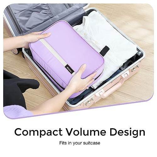 Maliton Toiletry Bag for Men & Women Travel Toiletry Bag Hanging Toiletry Bag Hygiene Organizer with 4 Compartments Waterproof Bathroom Shower Bag Large Toiletries Travel Bag (Purple) - Image 4