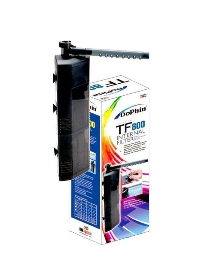 DoPhin KW Zone Dophin Aquarium Triangle Internal Filter With Rainbar - Image 1