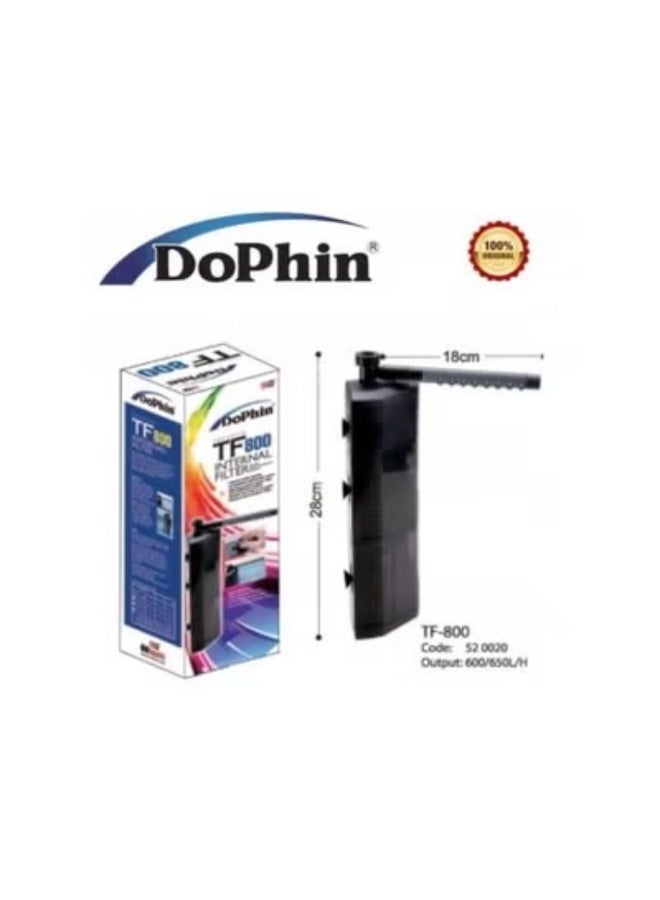 DoPhin KW Zone Dophin Aquarium Triangle Internal Filter With Rainbar - Image 2