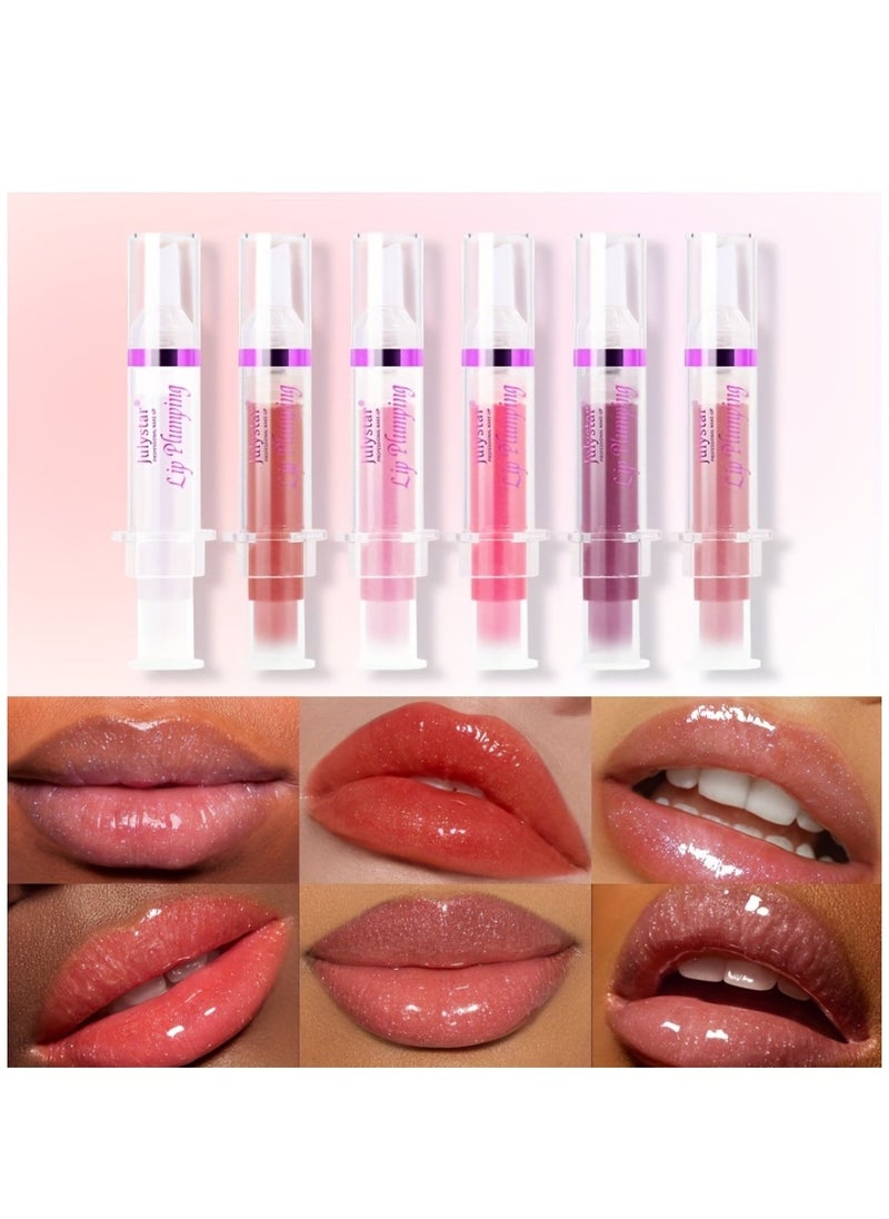 Julystar - Lip Plumping Booster Spicy Lip Lipstick Hydrating Lifter Gloss Volumizes & High-Shine Lip Plumper Lip Glass Mirror Lip Glaze Lip Makeup Lip Plumper for Women No.05 - Image 1