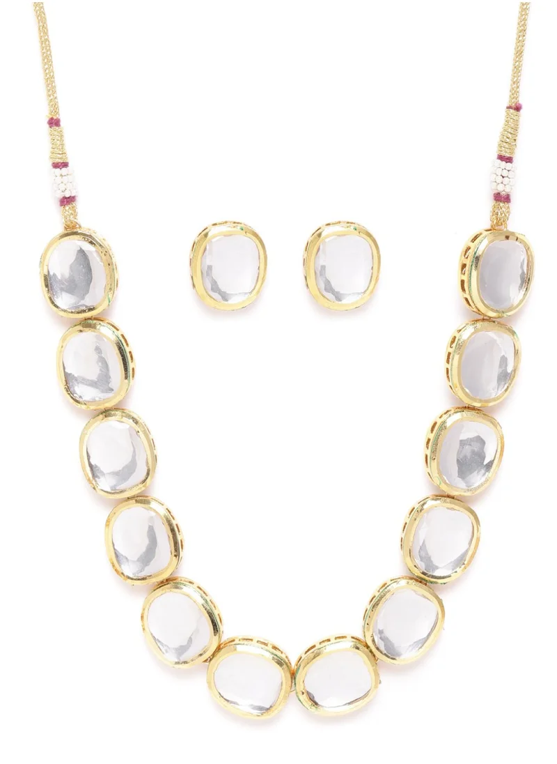 Priyaasi Kundan Studded Handcrafted Jewellery Set