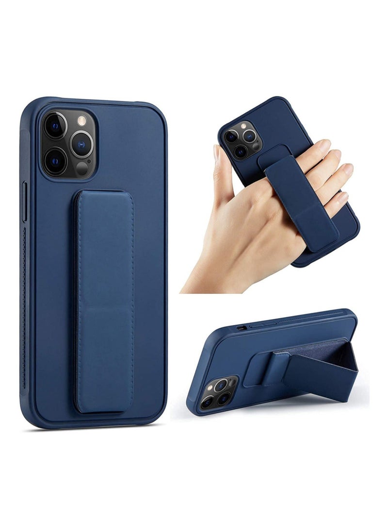 MUNTAQI iPhone 14 Pro Max Case with Magnetic Stand & Holder, Premium Silicone Hand Strap and Grip and Multi Stand - Image 1