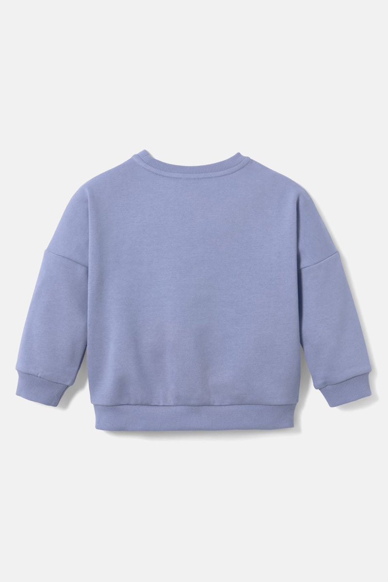 Tchibo Kids Girl Graphic Print Sweatshirts, Purple - Image 3