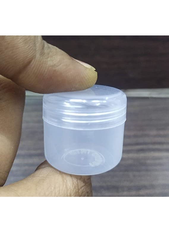 PMW - pmw - 24Pcs 10g/ml Cosmetic Empty Jar Pot Eyeshadow Makeup Face Cream Container Transparent - Mini Dabbi - Image 1