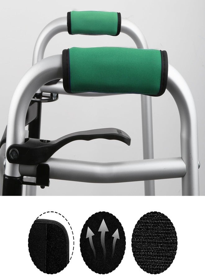 ProTraverse 2 Pack Contoured Support Pads for Rollators, Wheelchairs & Mobility Aids (Senior-Friendly Design) Green - Image 2