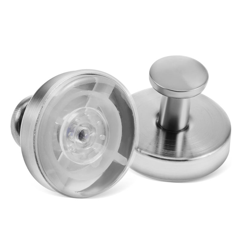 Stainless Steel Cup Hooks 2 Pack for Towels Coats Bathroom Kitchen Shower Tiles - Image 2