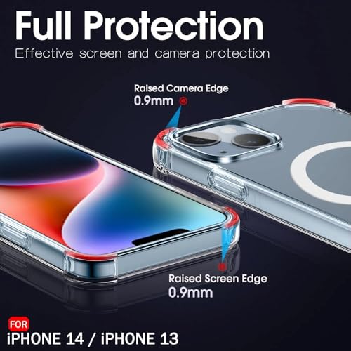 Sadhwanis Ultra-Hybrid Shockproof Back Cover Case for iPhone 13/14 Compatible with MagSafe | Camera Protection Bump Hard Back Cover for iPhone 13/14 - Image 4