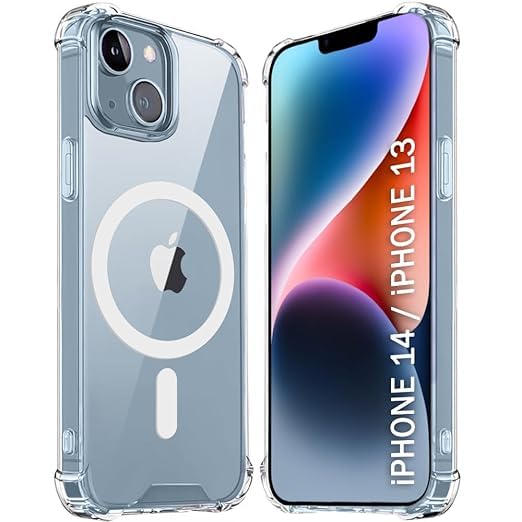 Sadhwanis Ultra-Hybrid Shockproof Back Cover Case for iPhone 13/14 Compatible with MagSafe | Camera Protection Bump Hard Back Cover for iPhone 13/14 - Image 1