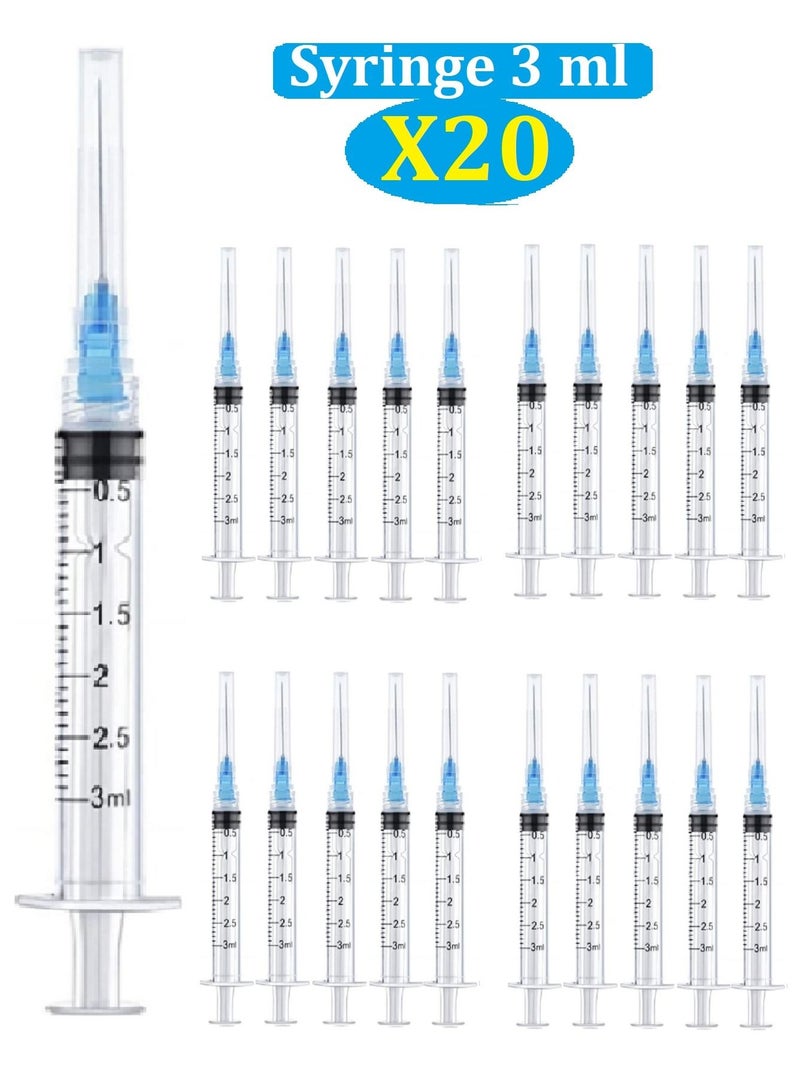 Generic Medical Disposable Syringe 3ML With Needle Individually Sealed 20 Pieces  - Image 1