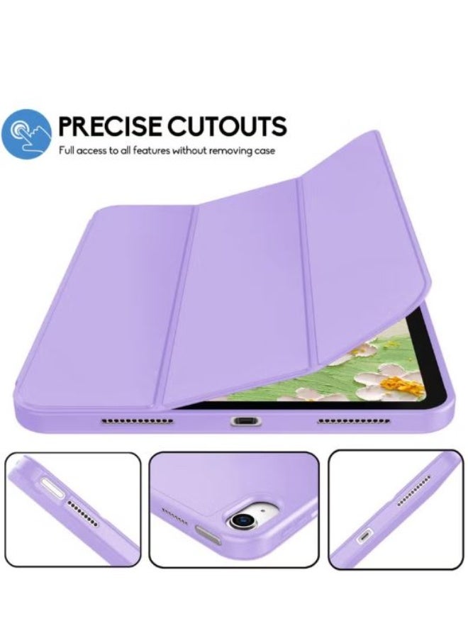 RYN Smart Trifold Stand Case for iPad 10th Generation (10.9 Inch, 2022) with Pencil Holder, Soft TPU Back, Auto Wake/Sleep, Purple - Image 4