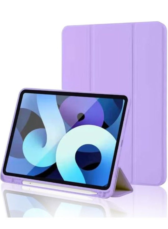 RYN Smart Trifold Stand Case for iPad 10th Generation (10.9 Inch, 2022) with Pencil Holder, Soft TPU Back, Auto Wake/Sleep, Purple - Image 1