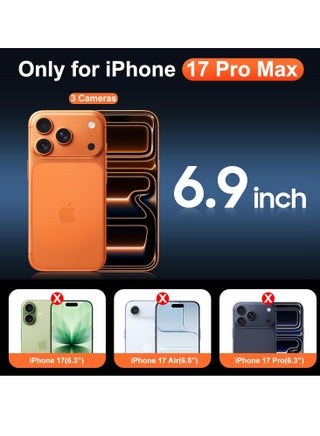 iPhone 17 Pro Max Case, Kickstand Finger Grip Cover for iPhone 17 Pro Max, Car Magnetic Multi Stand Vertical and Horizontal Soft Silicone Phone Case for iPhone 17 Pro Max 6.9 inch - view 2