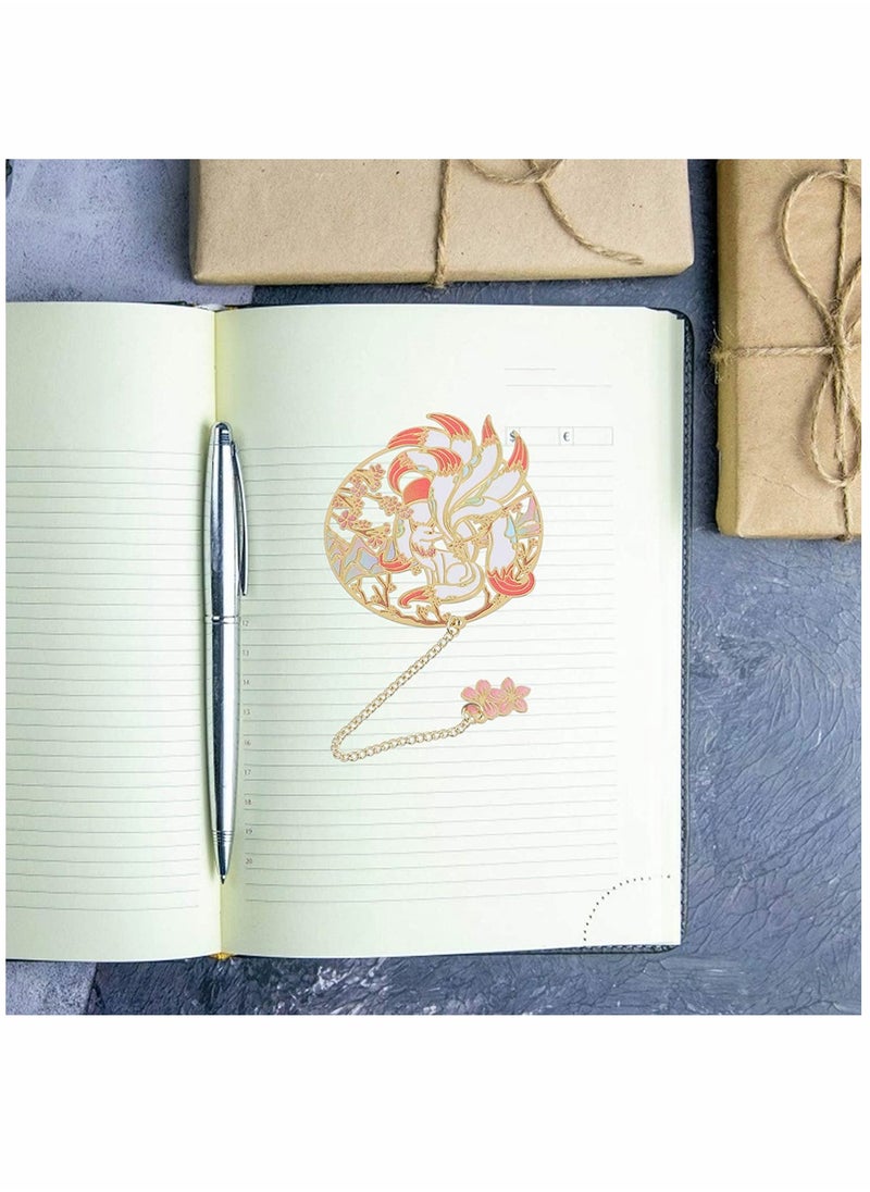 KASTWAVE - Bookmark, Vintage Metal Bookmark, Chinese Style Bookmark Page, for Student Reading Pagination Mark - Image 1