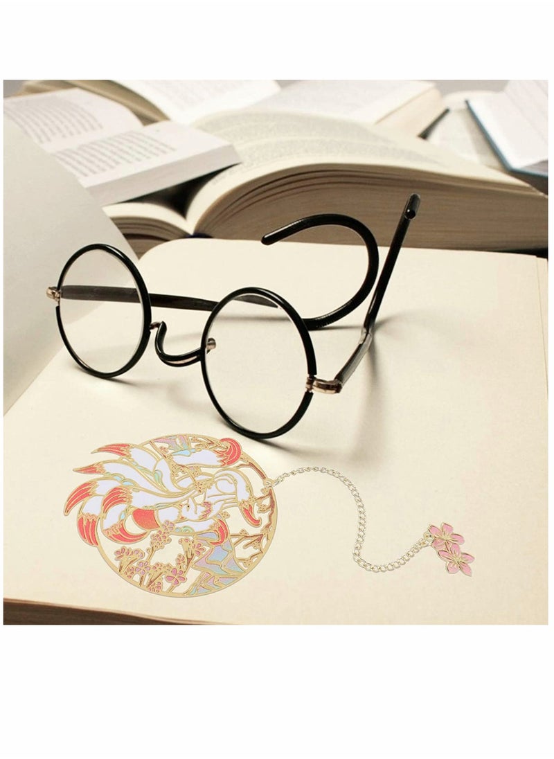 KASTWAVE - Bookmark, Vintage Metal Bookmark, Chinese Style Bookmark Page, for Student Reading Pagination Mark - Image 1