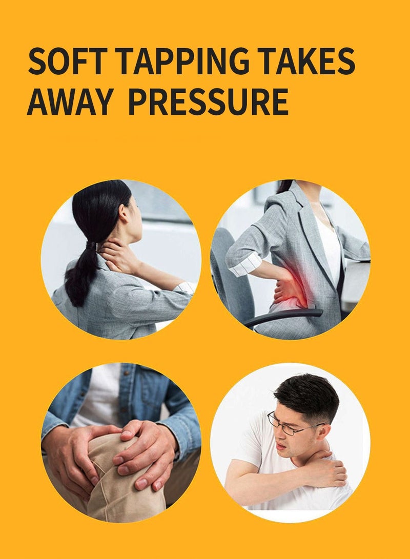 BEIRUI Neck Massager, Acupuncture Hammer Tool Massager Massager, Wooden Back Stick, Health Massage Hammer, Health Meridian Massage Hammer, Full Body Relaxation Massager - Image 4