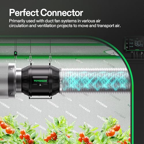 VIVOSUN 6 Inch 25 Feet Flex Air Aluminum Duct for Ventilation, 2 Clamps Included, Long Heavy-Duty Multi-Layer Dryer Hose Vent Kit, Duct Fan Systems - Image 2