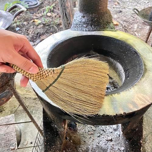 AW BROOMS Small Whisk Broom9.5 Handheld Brush Whisks Away Dust, Dirt & Debris Brush Hanger for Easy Storage Perfect for Indor Outdoor and Car - Short of Asian Whisk Broom (Soft Broom Thai) - Image 5