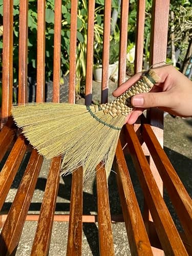 AW BROOMS Small Whisk Broom9.5 Handheld Brush Whisks Away Dust, Dirt & Debris Brush Hanger for Easy Storage Perfect for Indor Outdoor and Car - Short of Asian Whisk Broom (Soft Broom Thai) - Image 4