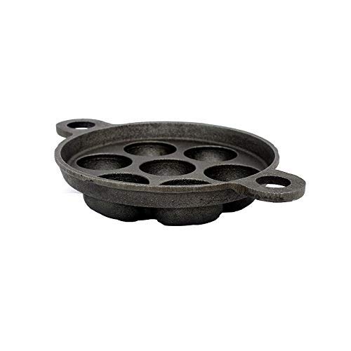 KITCHEN STORE YOURSC Patra Paniyarakkal 78 Cavity Appam Patra Two Side Handle with Steel lid Wooden Picker - Image 3