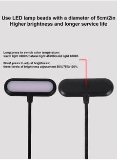 LOOPITYS Book Light,LOOPITYS Reading Book Clip Light, 9 Modes, LED Clip Reading Light, Eye-Care USB Rechargeable Reading Lamp for Kids, Flexible Clip-on Book Light for Reading in Bed，desk lamp  - Image 4