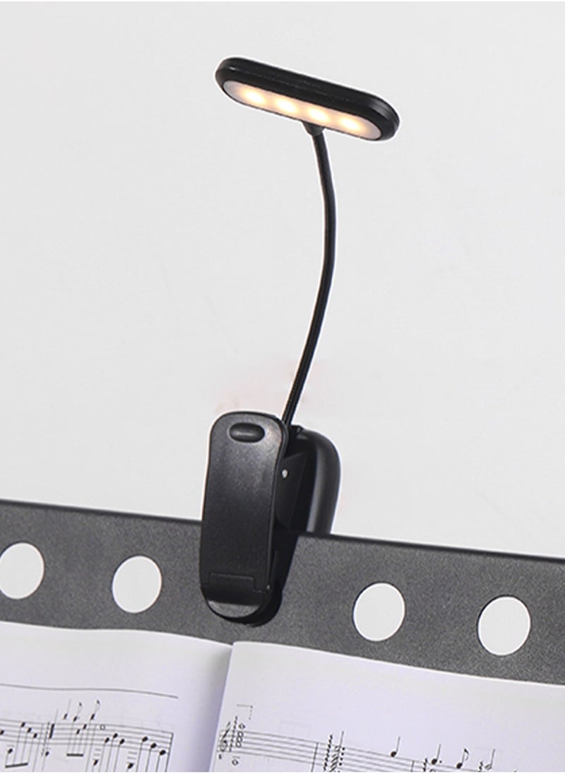 LOOPITYS - Book Light,LOOPITYS Reading Book Clip Light, 9 Modes, LED Clip Reading Light, Eye-Care USB Rechargeable Reading Lamp for Kids, Flexible Clip-on Book Light for Reading in Bed，desk lamp - Image 1