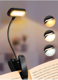 LOOPITYS Book Light,LOOPITYS Reading Book Clip Light, 9 Modes, LED Clip Reading Light, Eye-Care USB Rechargeable Reading Lamp for Kids, Flexible Clip-on Book Light for Reading in Bed，desk lamp  - Image 1