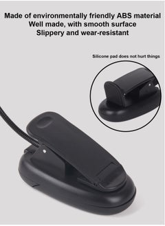 LOOPITYS Book Light,LOOPITYS Reading Book Clip Light, 9 Modes, LED Clip Reading Light, Eye-Care USB Rechargeable Reading Lamp for Kids, Flexible Clip-on Book Light for Reading in Bed，desk lamp  - Image 3