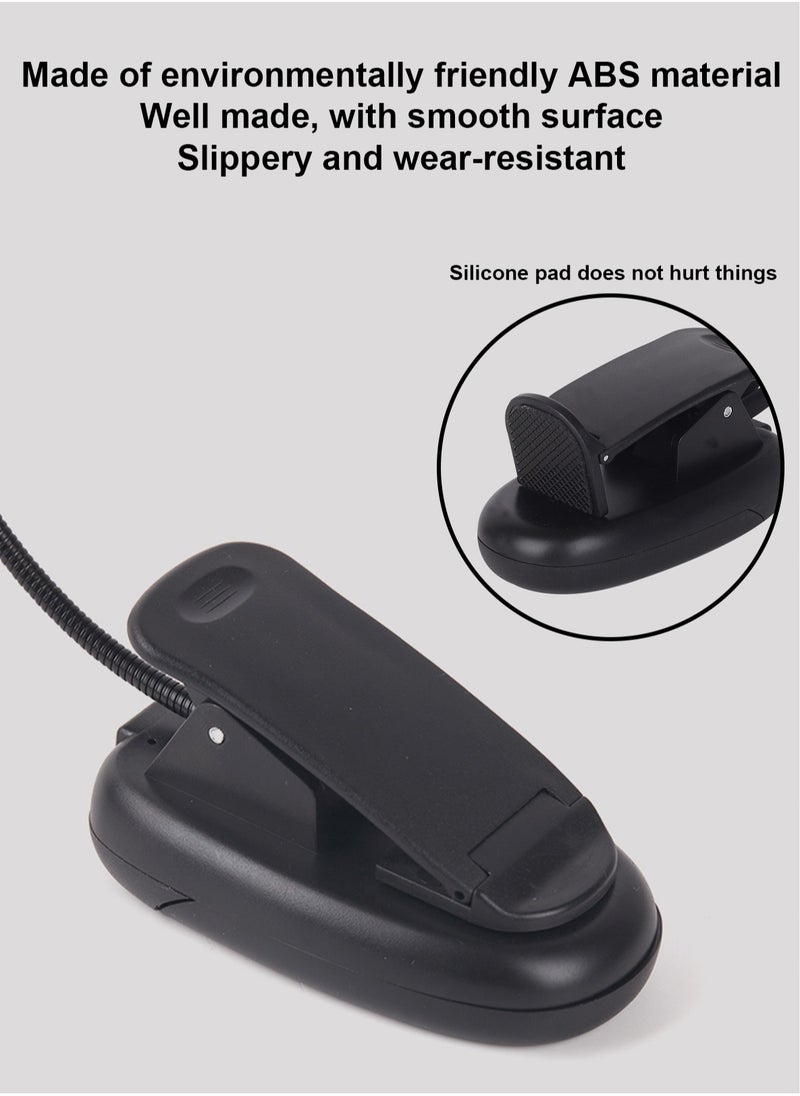 LOOPITYS Book Light,LOOPITYS Reading Book Clip Light, 9 Modes, LED Clip Reading Light, Eye-Care USB Rechargeable Reading Lamp for Kids, Flexible Clip-on Book Light for Reading in Bed，desk lamp  - Image 3