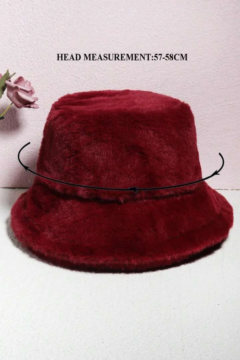 باهلس Cherry Plush Soft Texture Bucket Hat