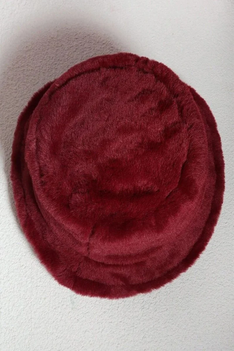 باهلس Cherry Plush Soft Texture Bucket Hat