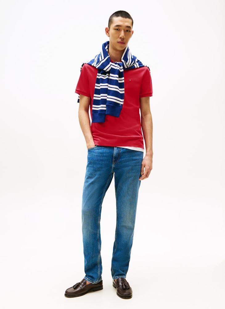 TOMMY HILFIGER Regular Fit Flag Embroidery Polo Shirt - Image 4