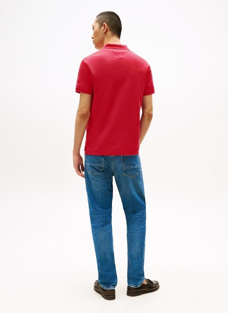 TOMMY HILFIGER Regular Fit Flag Embroidery Polo Shirt - Image 2