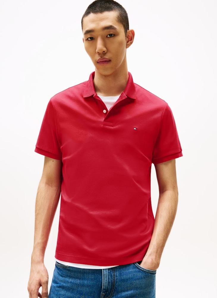 TOMMY HILFIGER Regular Fit Flag Embroidery Polo Shirt - Image 1