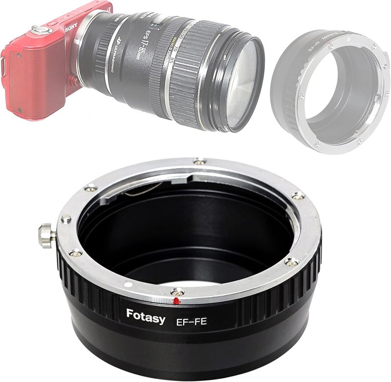 Fotasy محول عدسة كانون EF إلى E Mount، EFS E Mount، محول EF إلى E Mount، متوافق مع كاميرات سوني المرآة a7 a7r a7s a7 II III IV a9 a9II a7c ألفا 1 a6600 a6500 a6400 a6300 - Image 1