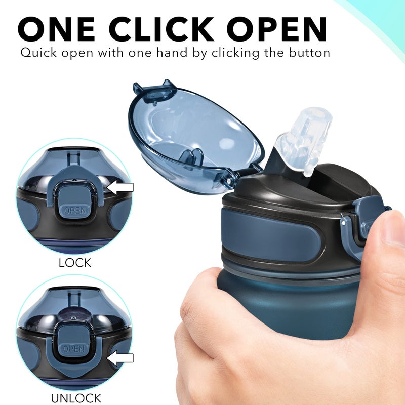 Enerbone 32 oz Drinking Water Bottle with Times to Drink and Straw, Motivational with Carrying Strap, Leakproof BPA & Toxic Free, Ensure You Drink Enough Water for Fitness Gym Outdoor - Image 5