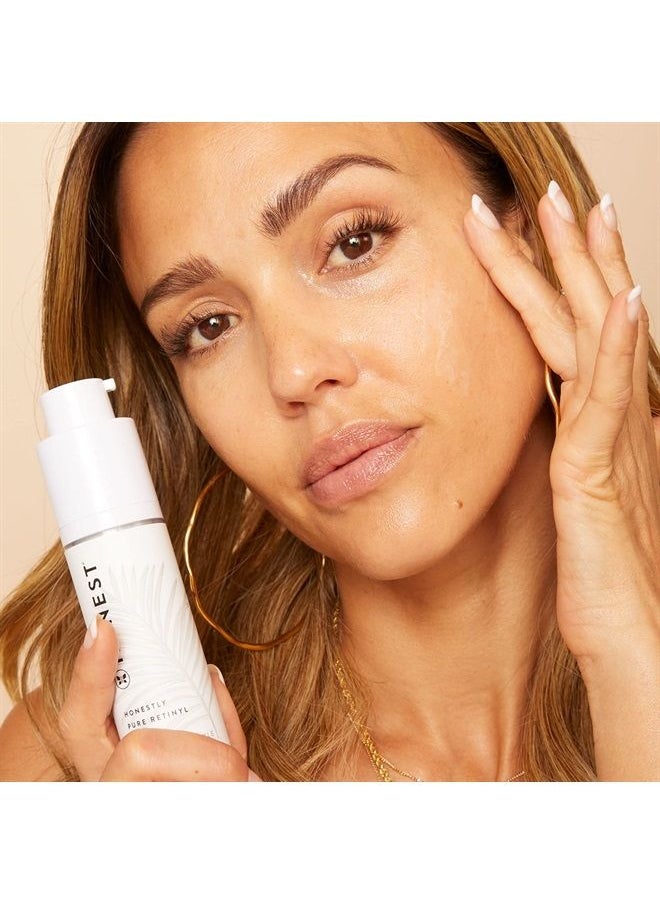 Honest Beauty - Honestly Pure Retinyl Serum with Retinyl Linoleat to help reduce the appearance of fine lines + wrinkles | Dermatologist Tested | Vegan + Cruelty Free | 1 Fl. Oz. - Image 1