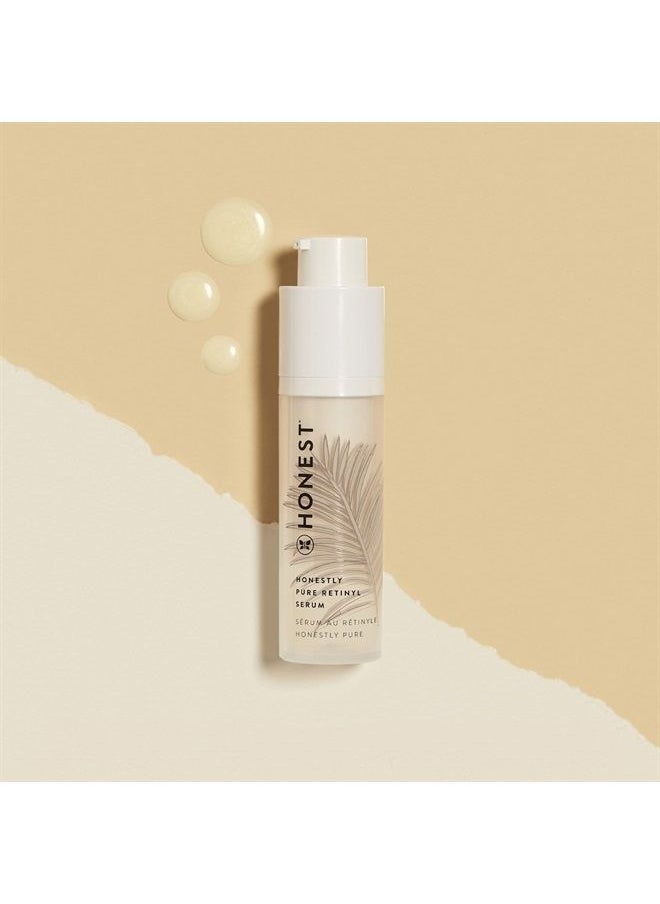 Honest Beauty - Honestly Pure Retinyl Serum with Retinyl Linoleat to help reduce the appearance of fine lines + wrinkles | Dermatologist Tested | Vegan + Cruelty Free | 1 Fl. Oz. - Image 1