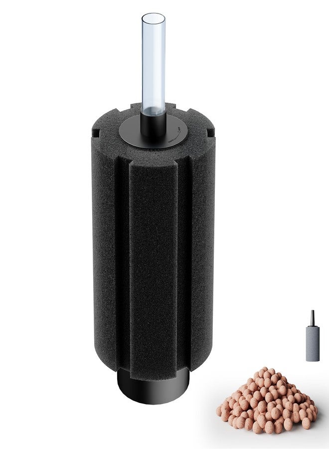 DVHEY 80-150 Gal Large Sponge Filter with Air Stone and Ceramic Media,Quiet Aquarium Bio Sponge Filter for Betta Fry Shrimp Fish Tank - Image 1