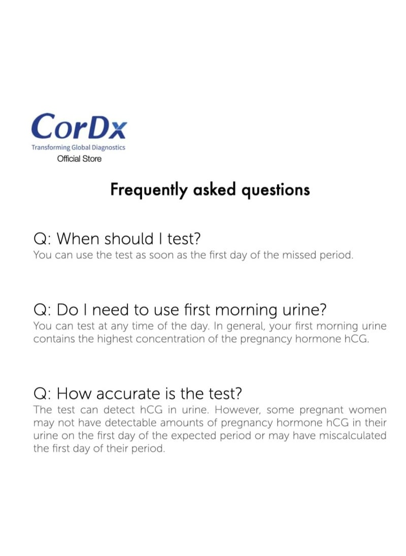 CORDX - Cordx Pregnancy Test Midstream (FDA Approved) - Image 1