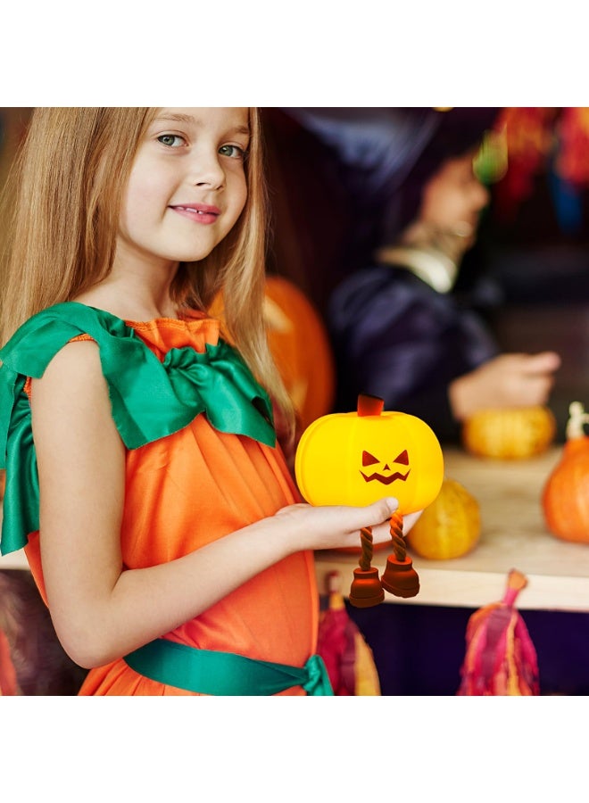 HOMESTAR Pumpkin Night Light, Lamp Decor Gifts, Silicone Rechargeable Bedside Touch Dimmable Lamp, Festival Decor for Woman and Kids, Nursery Nightlight for Kids - Image 3