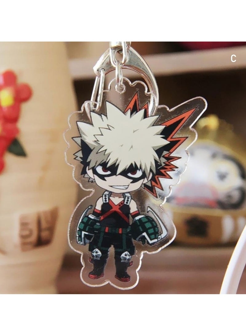 سلسلة مفاتيح أنيمي ماي هيرو أكاديميا شفافة أكاديمية بطلي - Image 1