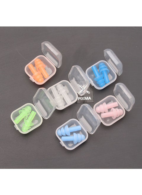Optional Color Soundproof Dormitory Anti-noise Earplugs Silicone Swimming Anti-snoring Boxed Earplugs Foreign Trade-Color:Jelly Color (random)-1 Pair Trial Pack