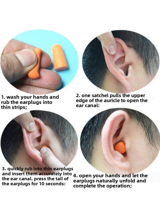 Generic - Optional Color Soundproof Dormitory Anti-noise Earplugs Silicone Swimming Anti-snoring Boxed Earplugs Foreign Trade-Color:Jelly Color (random)-1 Pair Trial Pack - Image 1