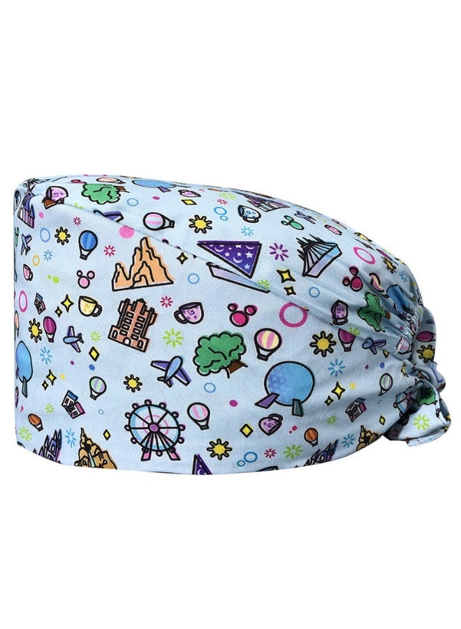 NIBEMINENT Anesthetist Clinical Hats  Pet Hospital Surgical Cap Nurse Surgical Cap Doctor Dentist Pharmacy Scrubs Hat