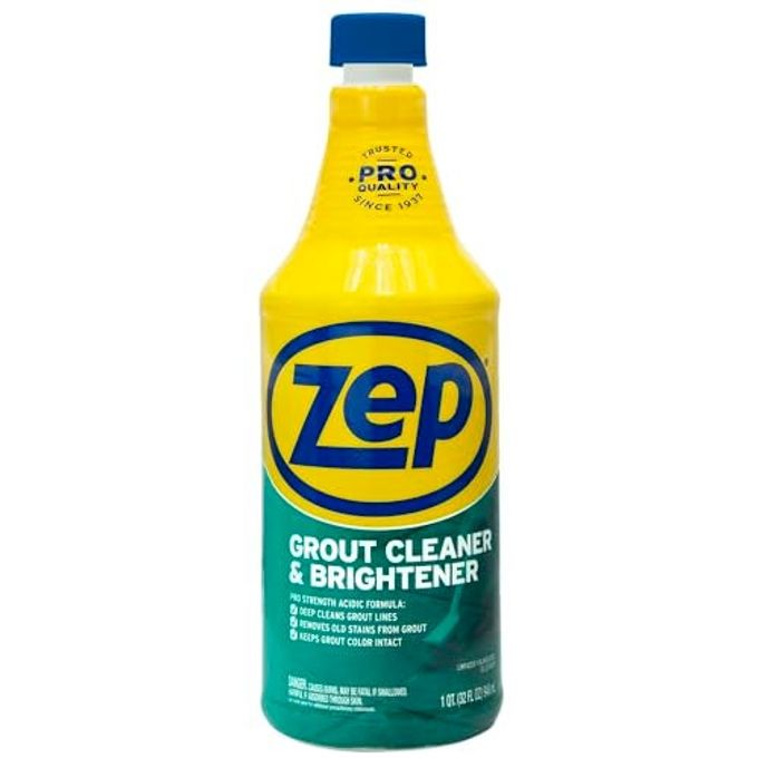 Zep Grout Cleaner And Brightener 32 Ounce (1 Bottle) Zu104632 Deep Cleaning Formula Removes Old Stains From Grout - Image 1