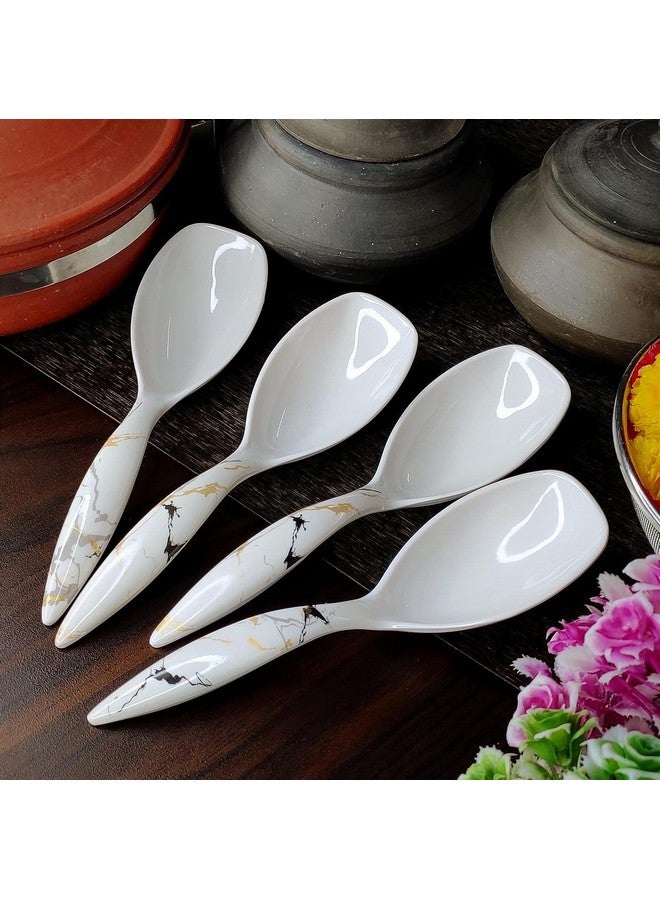 Vemlons Serving Spoon Long Handled Serving Spoon, Table Ware, Set of 4 Piece Melamine Serving Spoons - Image 1