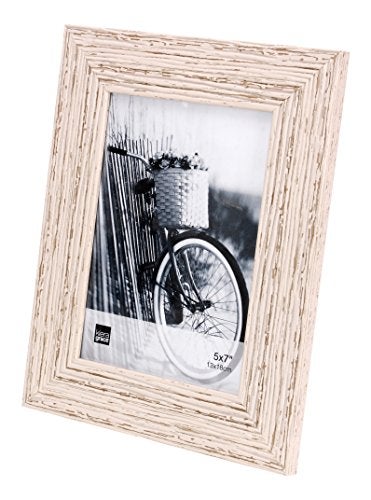 Kiera Grace Maya Weathered Beachwood Picture Frame, 5 x 7 inches, White - Image 2
