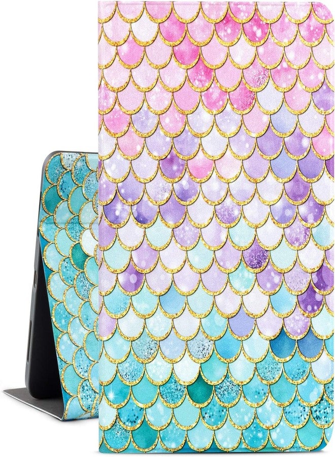 Lokigo for iPad Air 11 Inch Case M2 2024, Pink Mermaid iPad Air 5th 4th Generation Case 2022 2020, Multi-Angle Viewing 10.9 inch iPad Cover for Girls Kids, Pink - Image 1