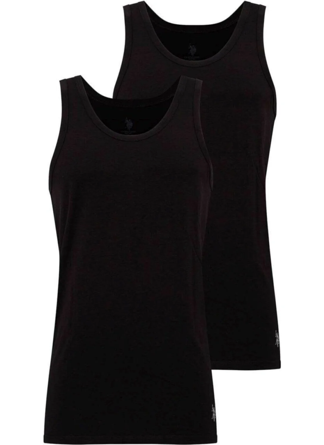 U.S. Polo Assn. 80188 Men's Black 2-Pack Tank Top